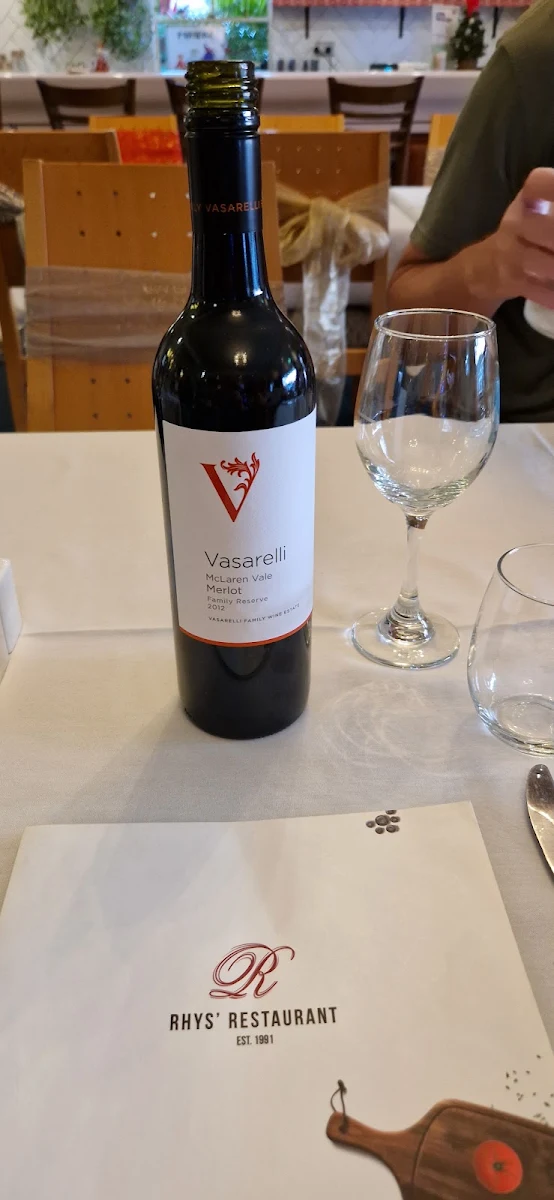 Merlot, Rhys' Restaurant