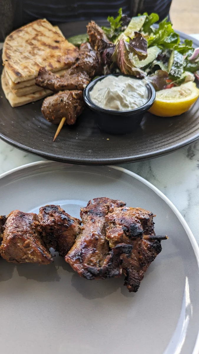 Open Lamb Souvlaki