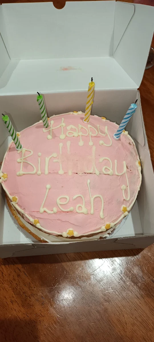 Sponge Cream Birthday Cake
