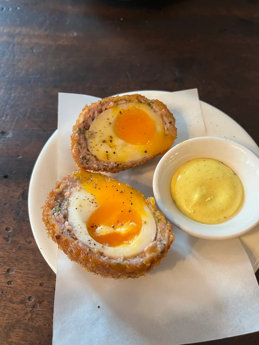 Scotch Egg with Mustard Mayo