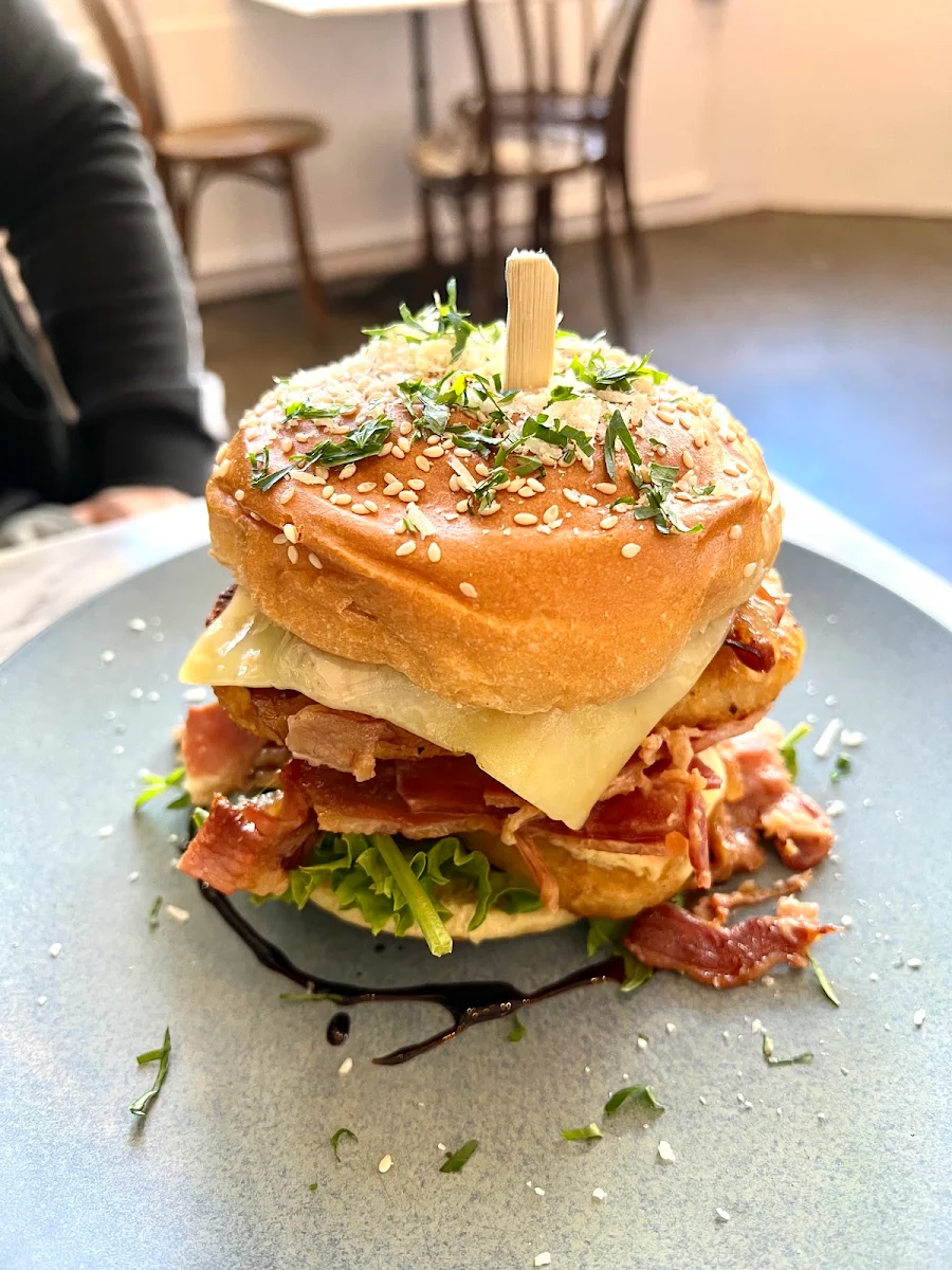 Breakfast Burger, cafe d'Yvoire