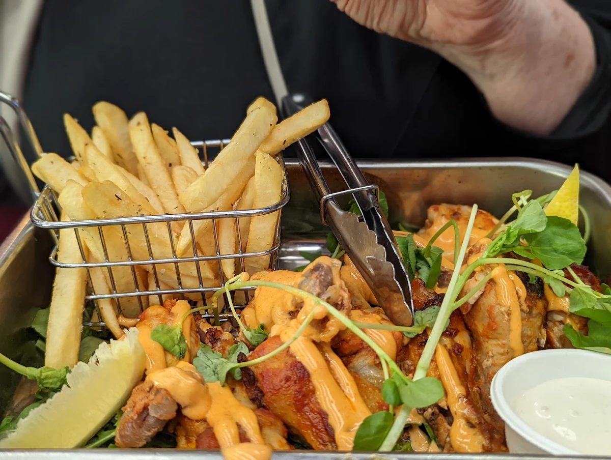 Wood Fired Buffalo Wings with Blue Cheese Dressing