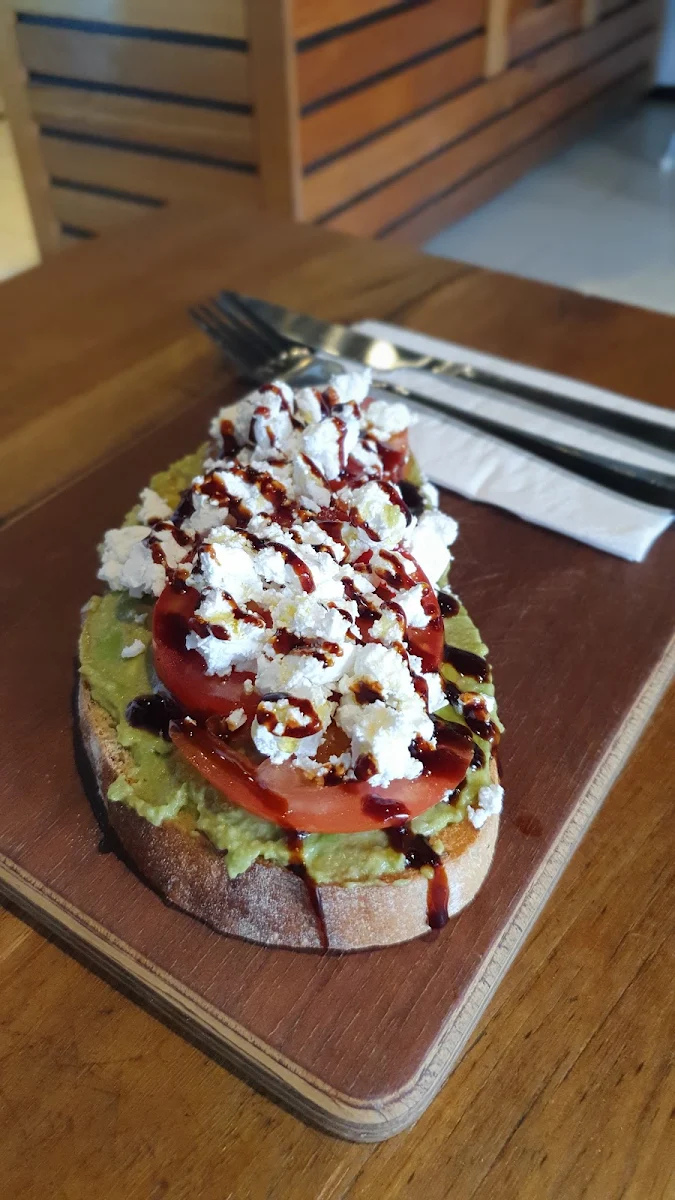 Smashed Avocado, Bean Roasted Espresso Bar