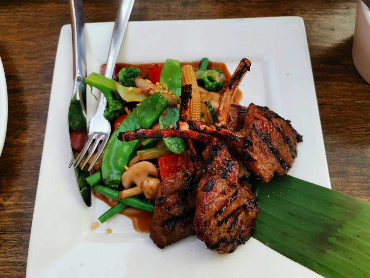 Lamb Cutlets, Rice and Lake Thai Restaurant