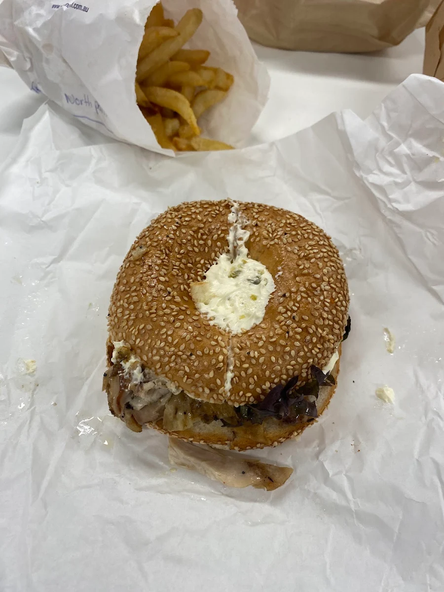 Smoked Chicken Bagel