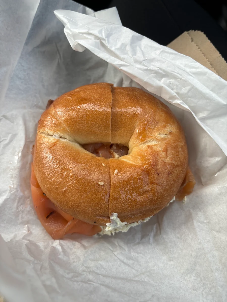 Smoked Salmon Bagel with Cream Cheese