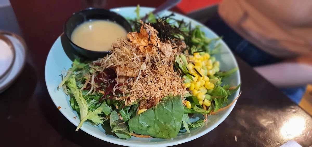Grilled Salmon Poke Bowl with Soba Noodle