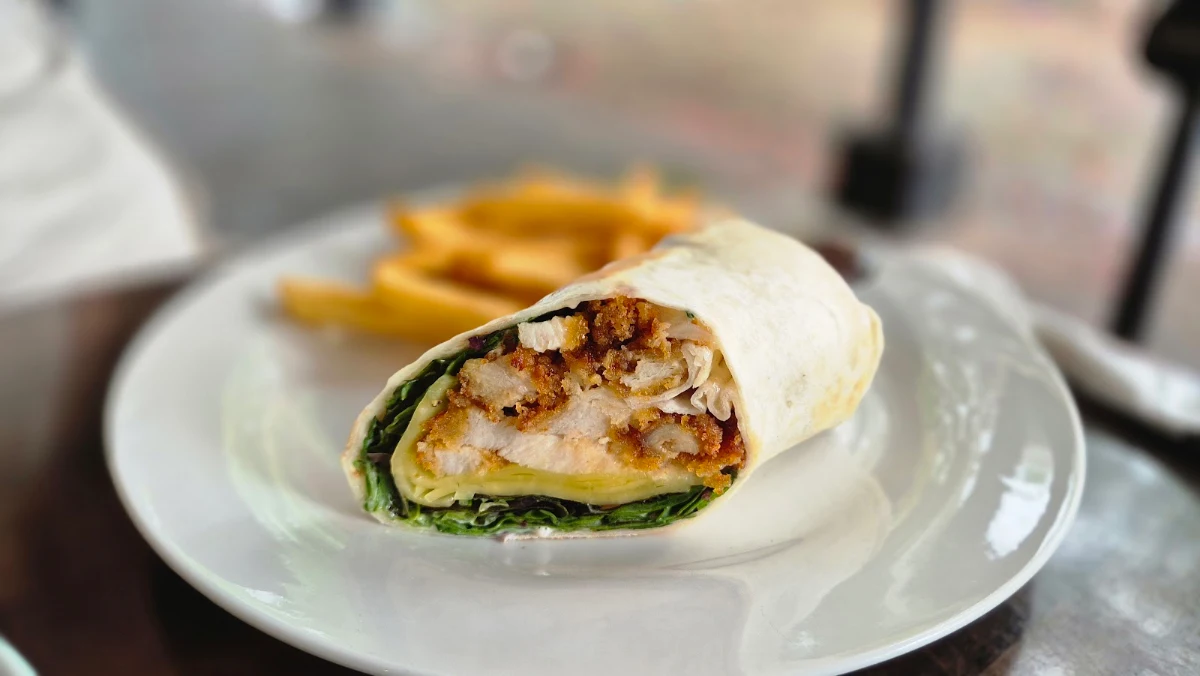 Chicken Schnitzel Wrap