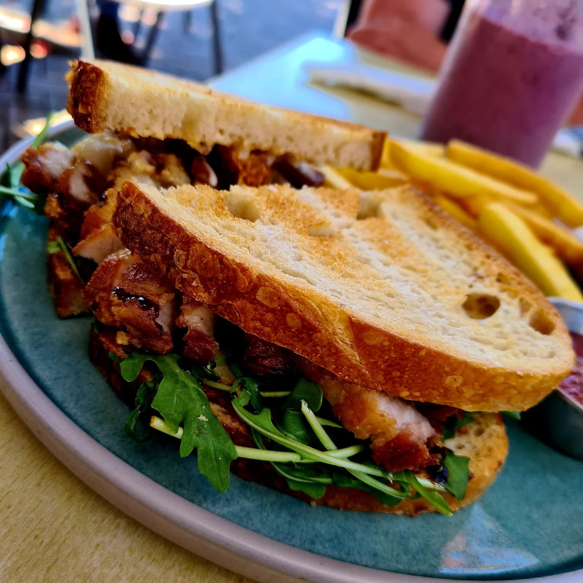 Crispy Pork Belly Sandwich