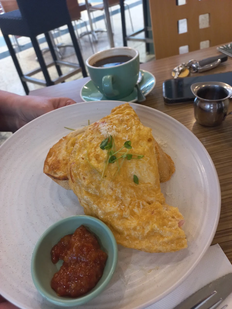 Plain Cheese Omelette, Brew and Grind Cafe
