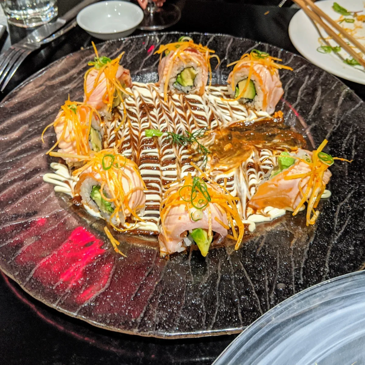 Salmon Sashimi, Restaurant Toshiya
