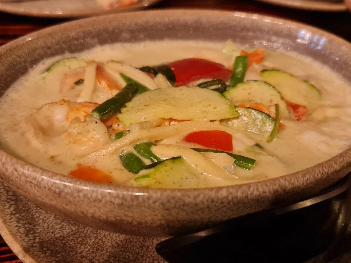 Green Curry Prawns