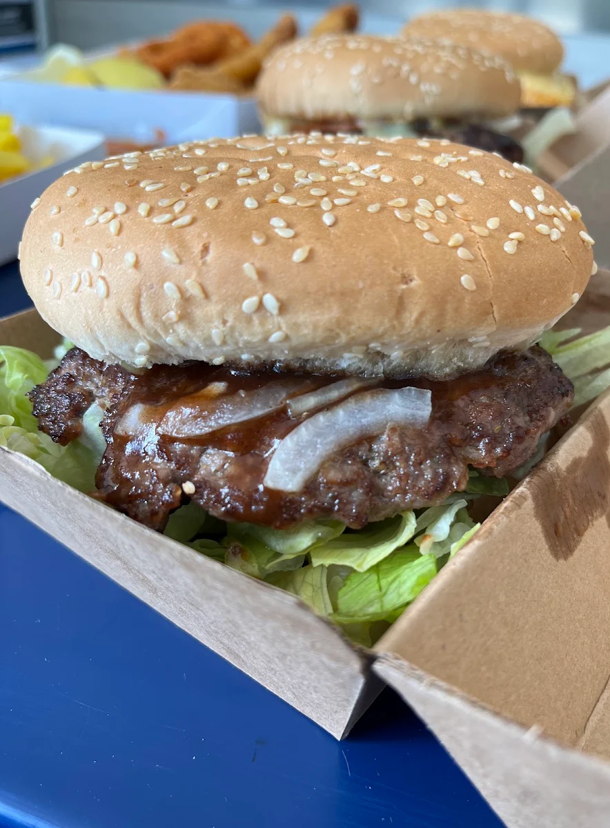 Plain Beef Burger, Gymea Bay Seafood Grill