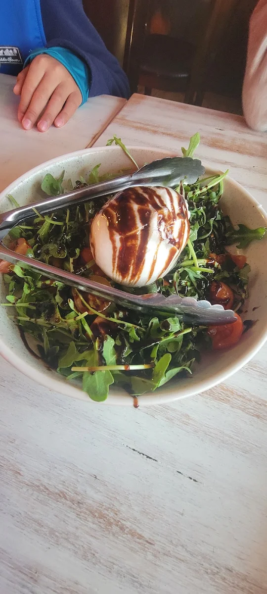 Burrata Salad, Pizza at Yours by Emiliano