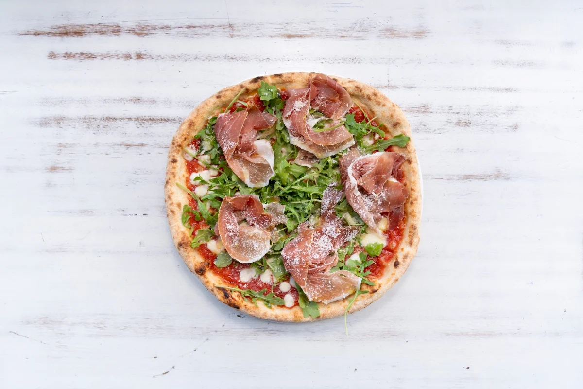 Prosciutto Pizza, Pizza at Yours by Emiliano