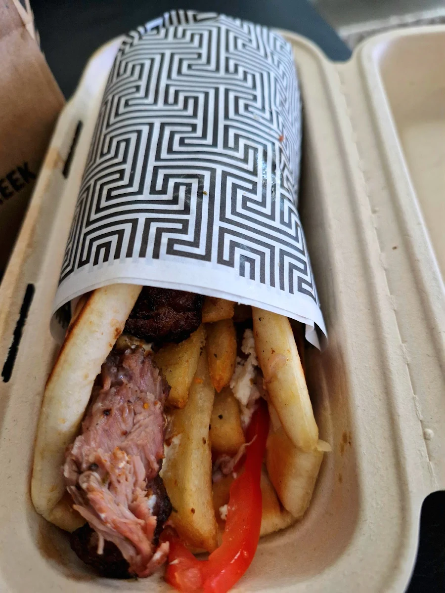 Lamb Wrap, Zeus Street Greek Maitland Green Hills