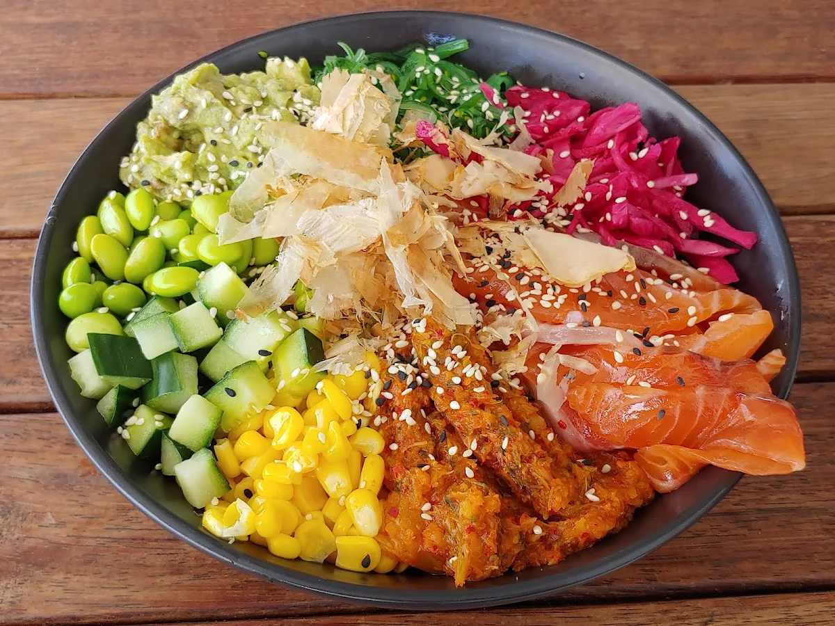 Teriyaki Salmon Poke Bowl