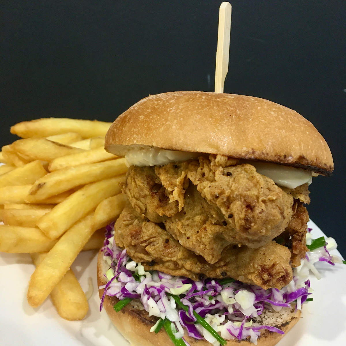 Southern Fried Buttermilk Chicken Burger