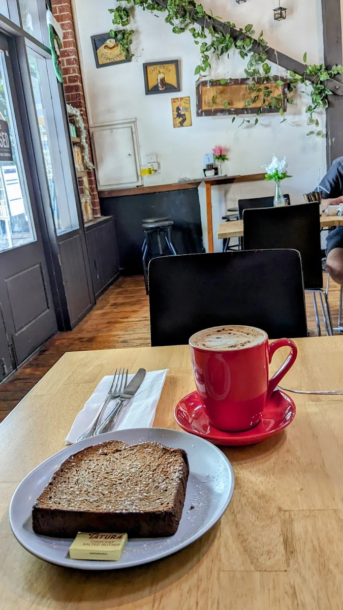 Banana Bread and Cappuccino