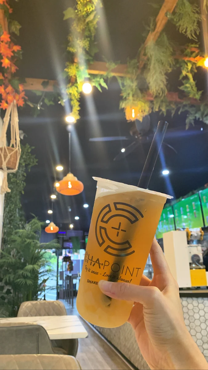 Mango Fruit Tea with Lychee Jelly