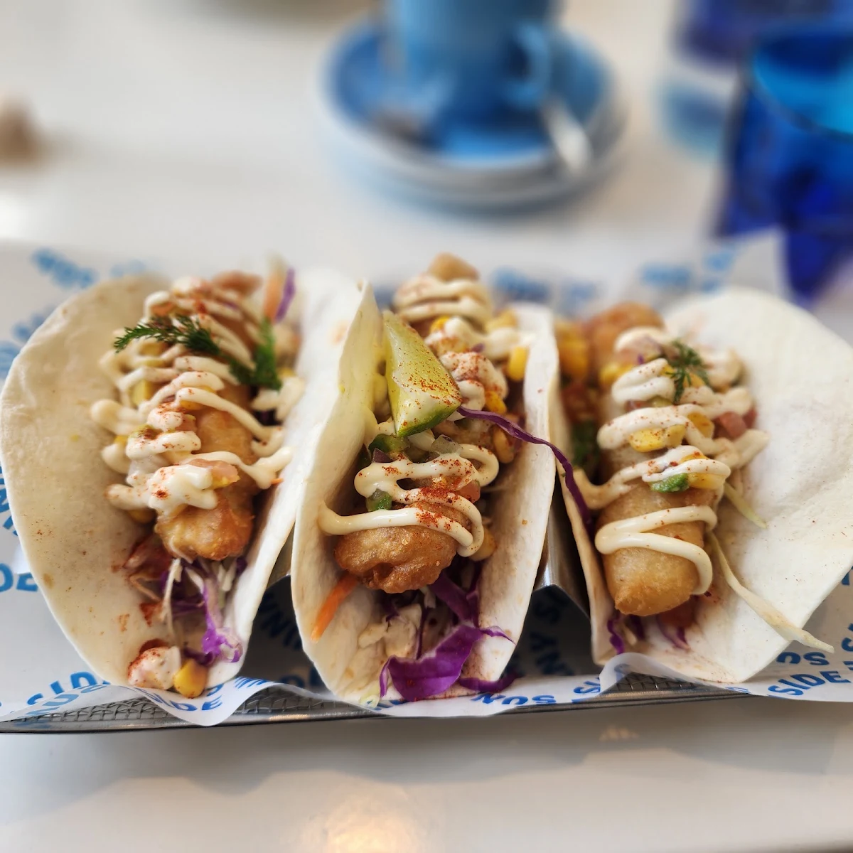 Soft Shell Fish Tacos 3 Per Serve