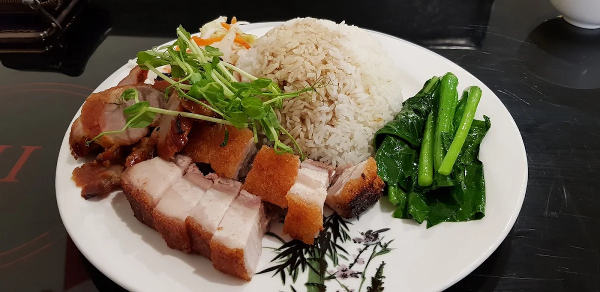 BBQ Pork and Roast Pork Combination with Rice