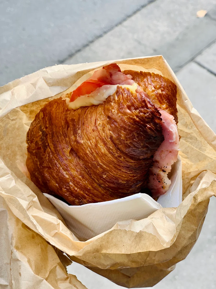 Ham Cheese and Tomato Croissant