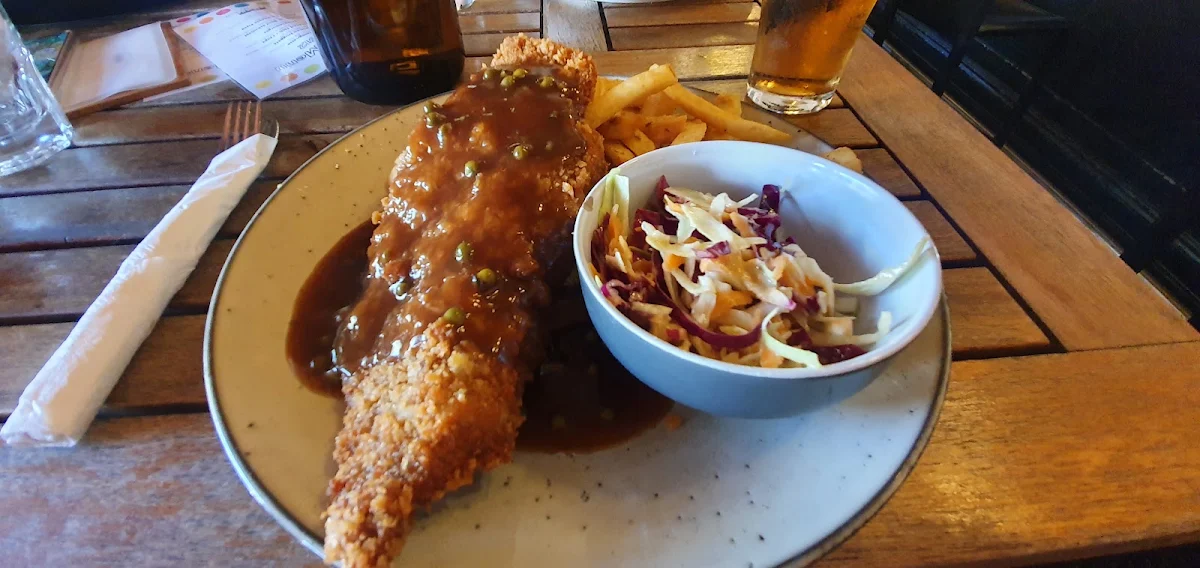 Beef Schnitzel with Pepper Sauce