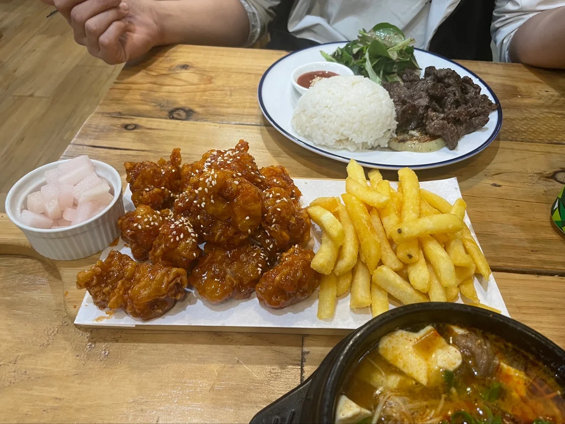 Fried Chicken with Chips