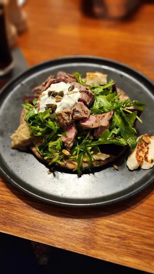 BBQ Lamb on Pitta DFM