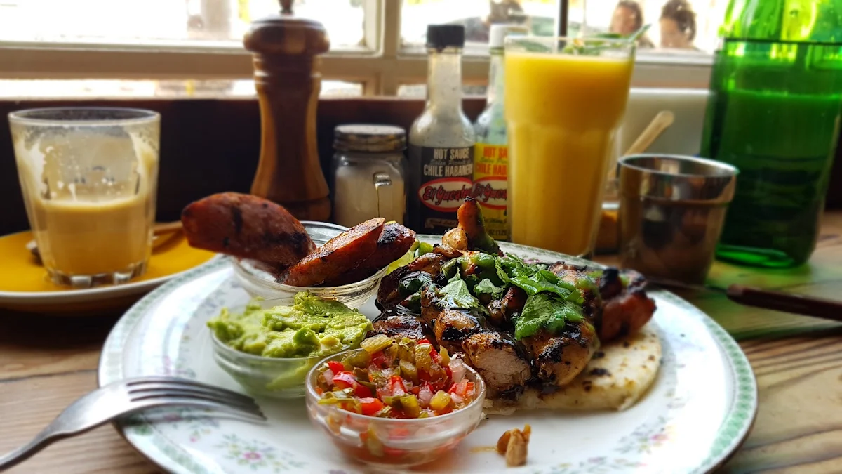 Arepa Grilled Chicken and Spanish Chorizo