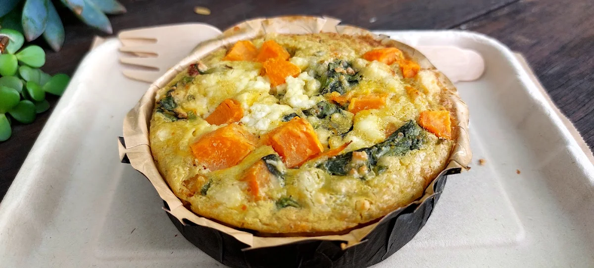 Pumpkin Spinach Feta Quiche