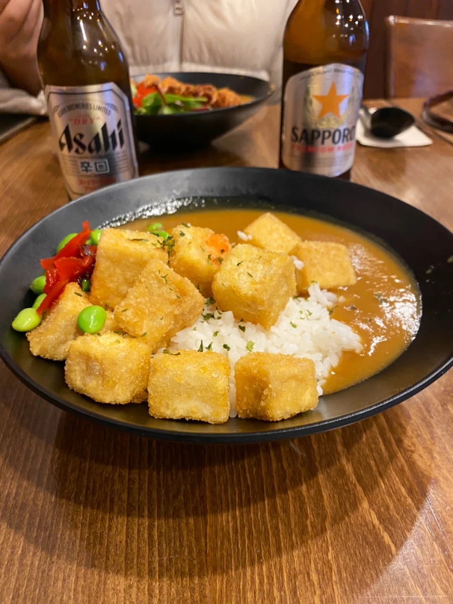 Fried Tofu Curry with Rice