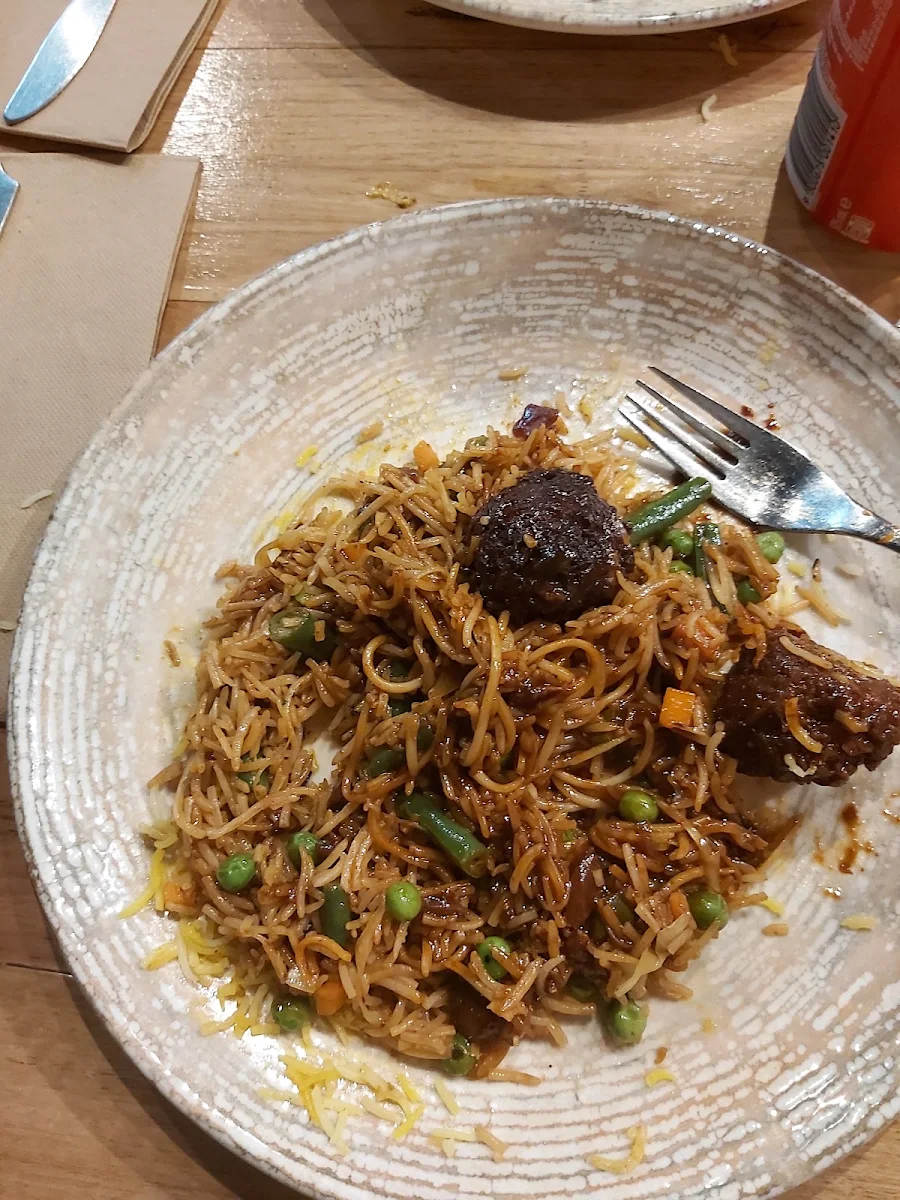 Veg Manchurian Rice Noodles