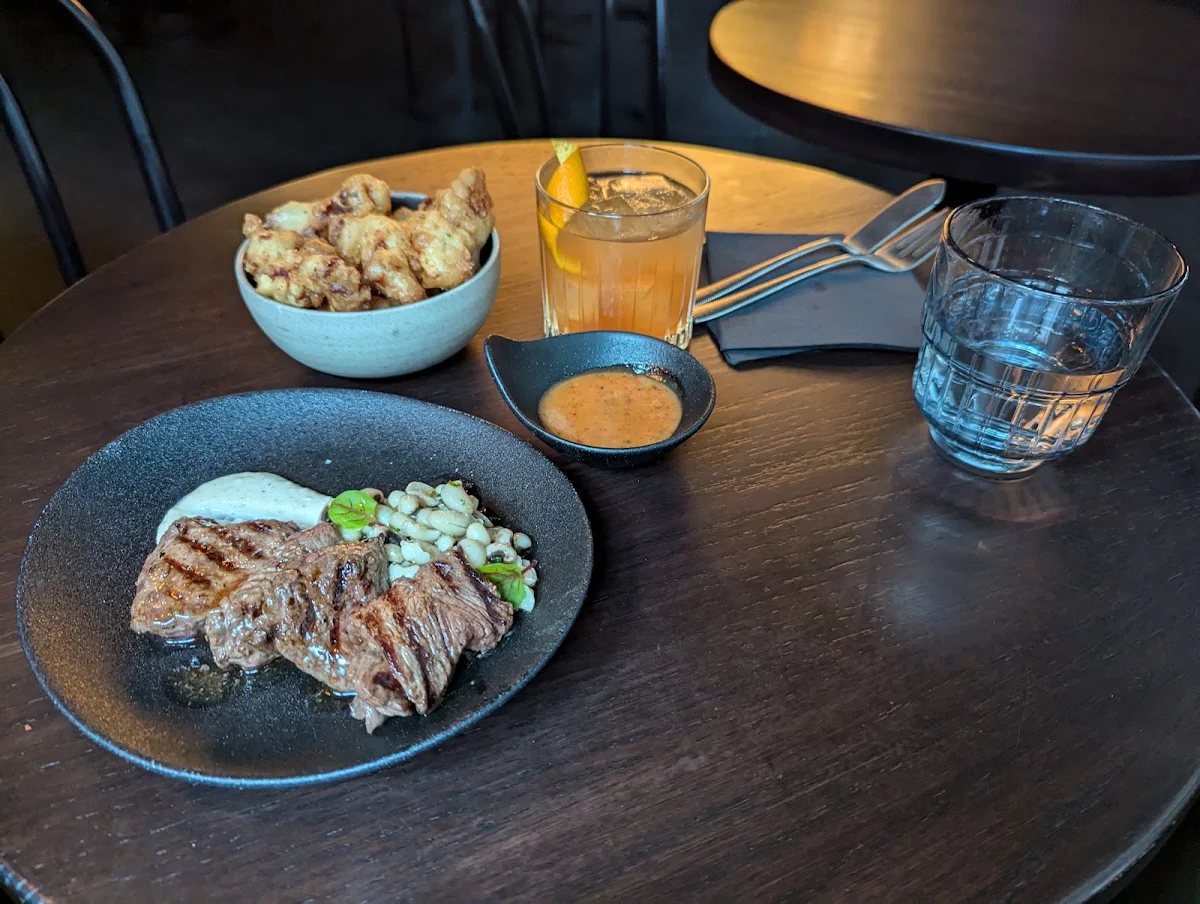 Saltbush Fried Crocodile Pieces w Green Salt & Hot Sauce