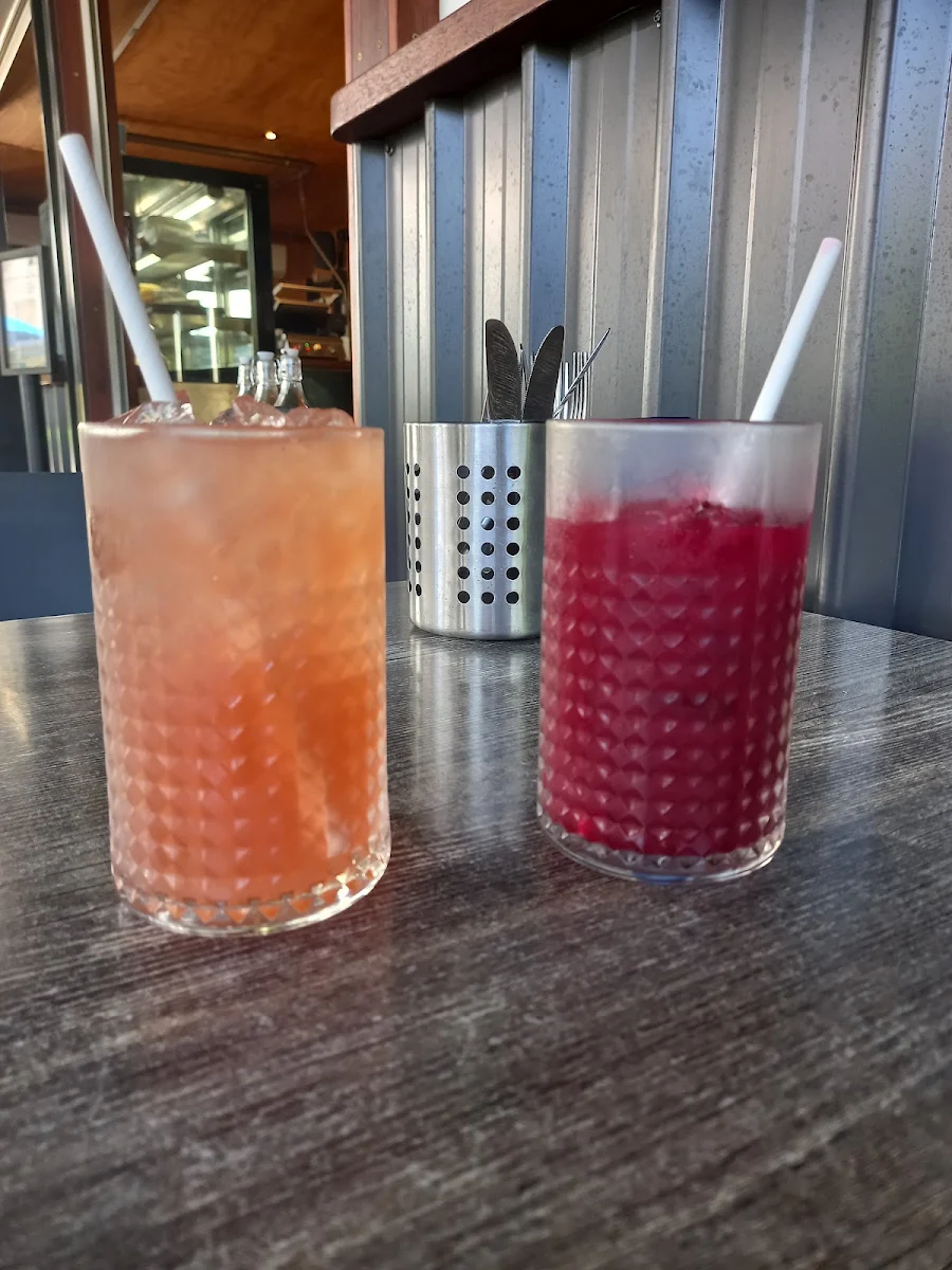 Alphabet Jucie and Cold Pressed Strawberry Pineapple Apple Juice