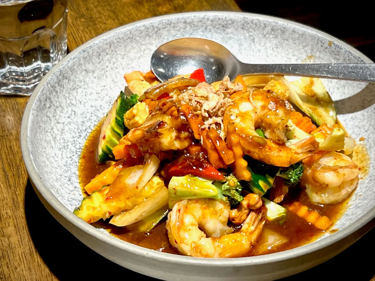 Pad Prik Khing Prawn