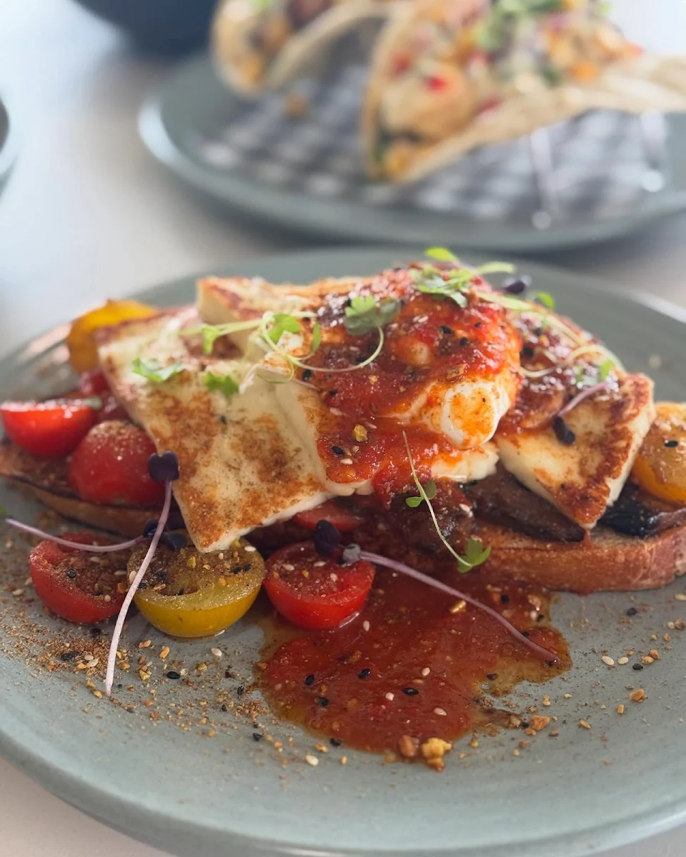 Halloumi Stack, Gabriella's at the Grove