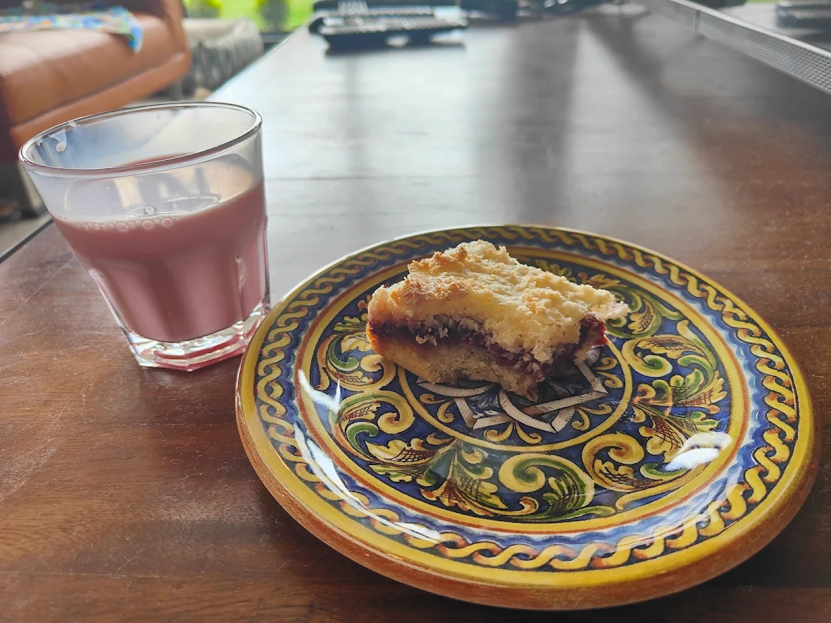 Raspberry Coconut Slice, Freudian Sip
