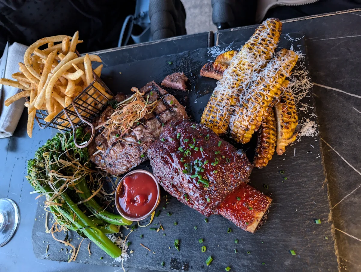 Steak and Rib Platter