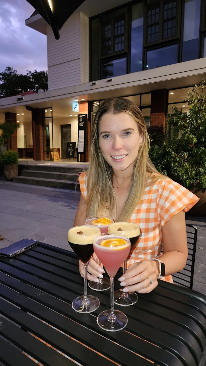 Espresso Martini and Strawberry Margarita