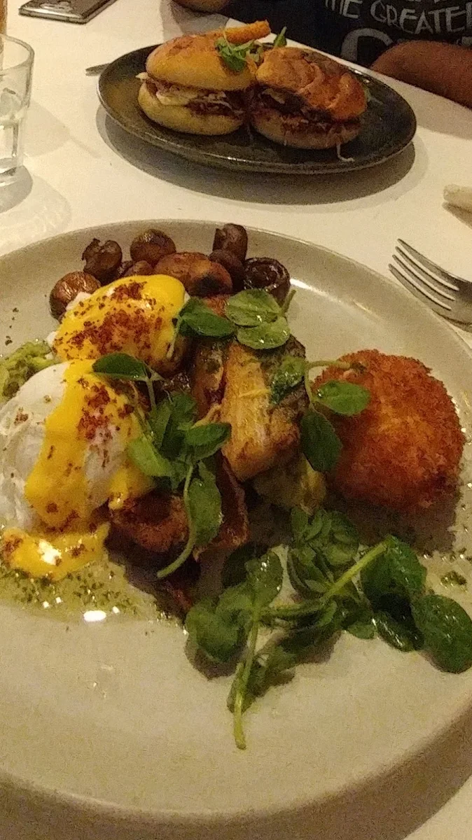 Pork Belly Eggs Benedict