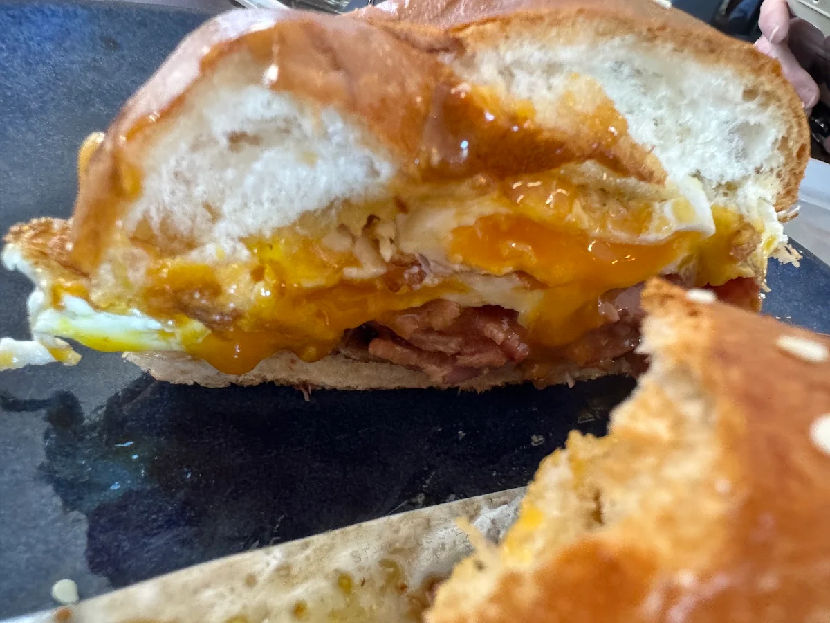 Egg & Bacon Roll, The Perfect Blend Coffee Cafe