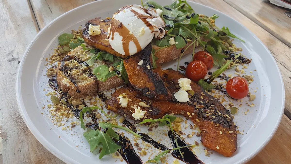 Eggs on Toast with Salad