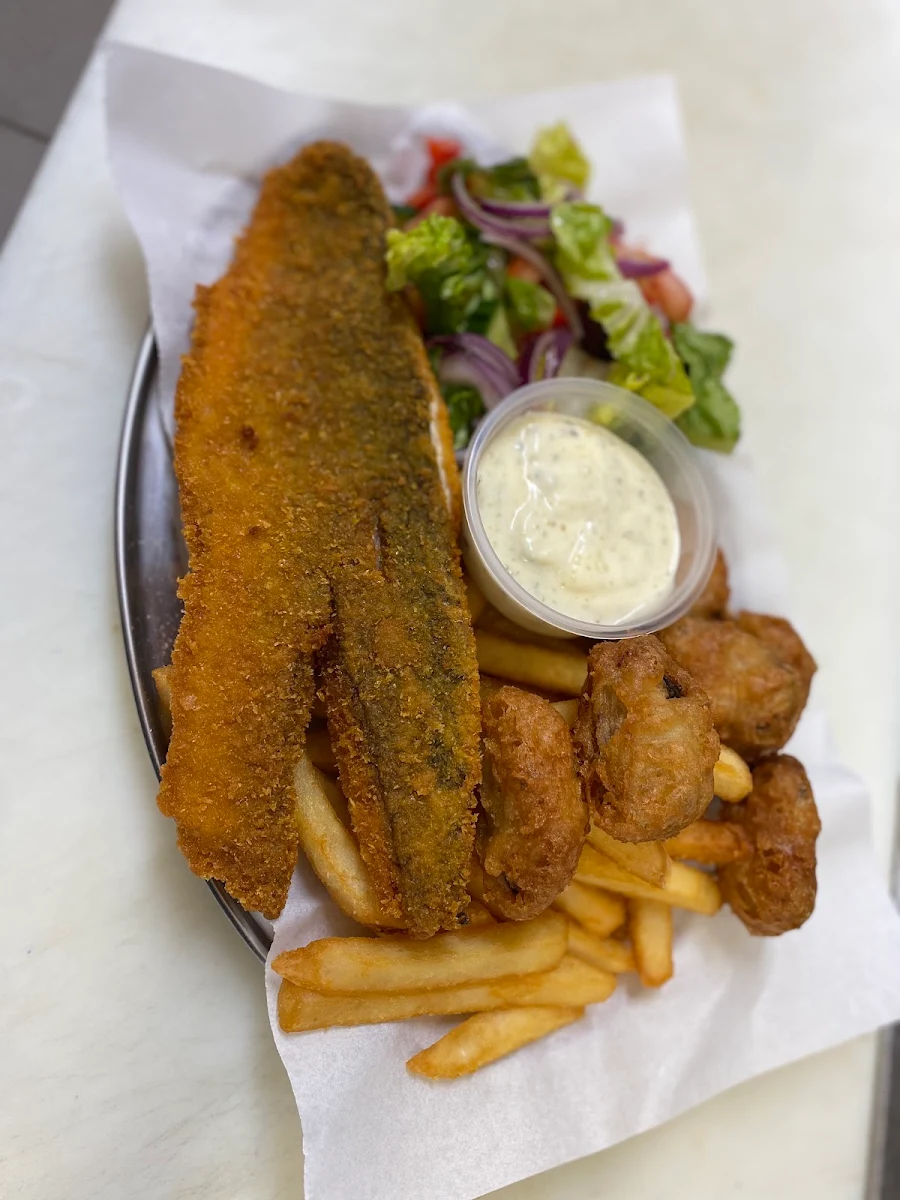 Whiting and Chips, Fish Art - Fresh and Cooked Seafood