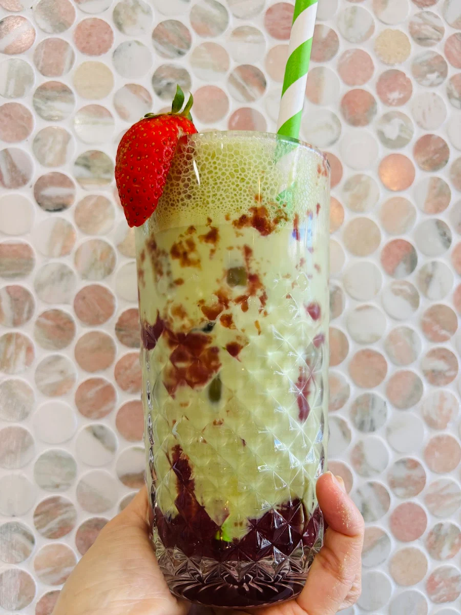 Strawberry Matcha Latte