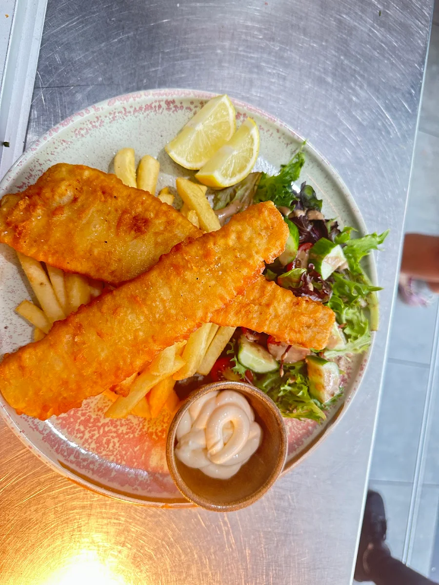 Battered Fish and Chips, Bacio CUCINA ITALIANA