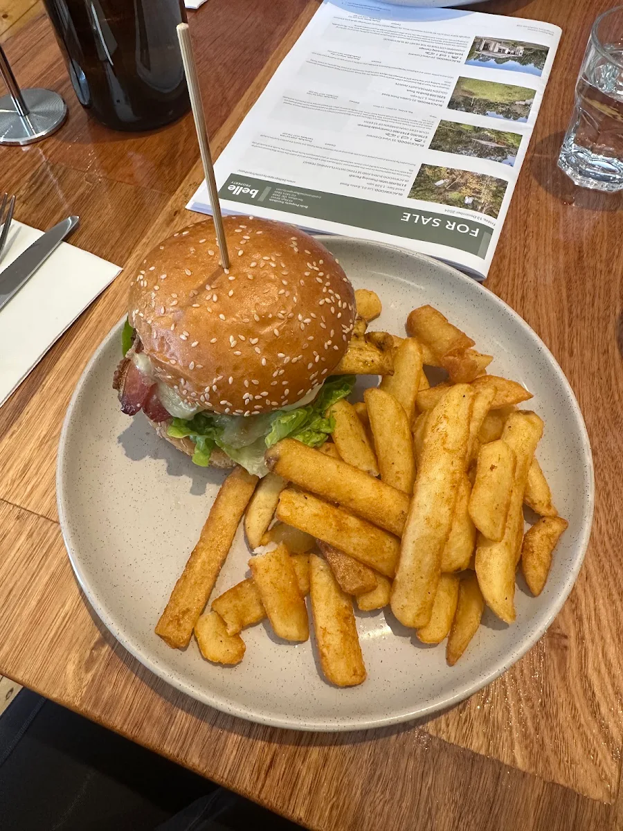 Chicken Burger and Chips