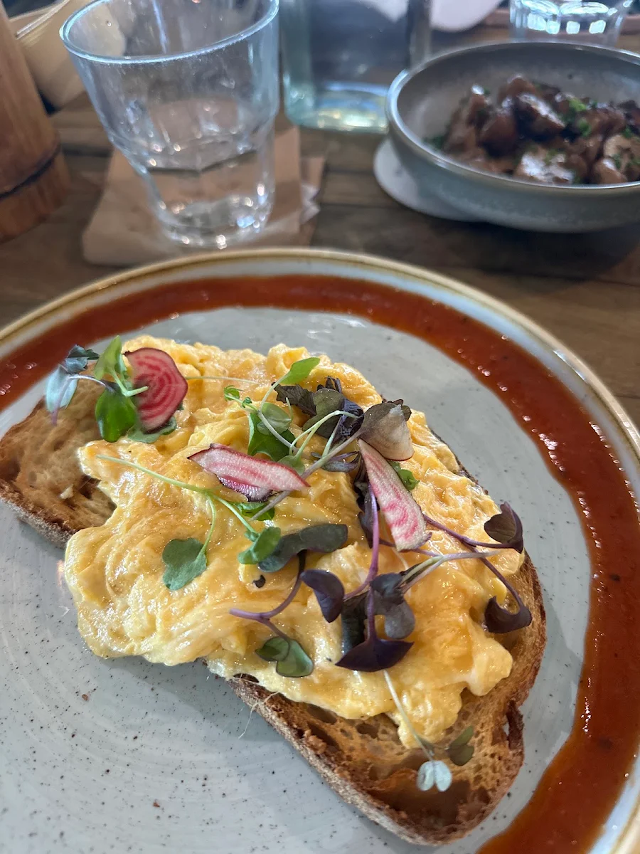 Scrambled Eggs on Toast