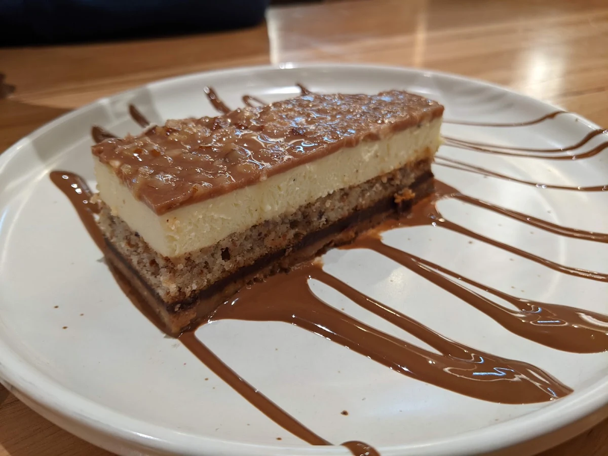 Hazelnut Praline Slice, Max Brenner - Tuggerah